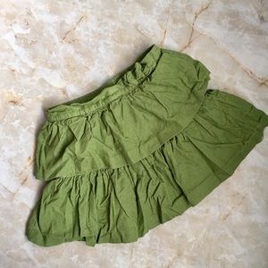 Janie and Jack, Green Corduroy Skirt, 5